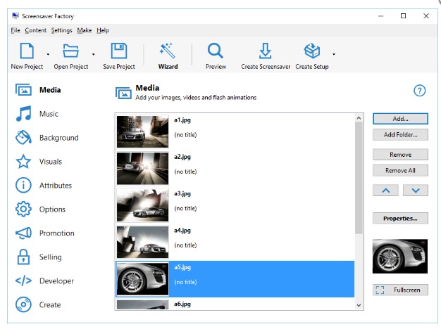 Screensaver Factory ��Ҋ���}�����