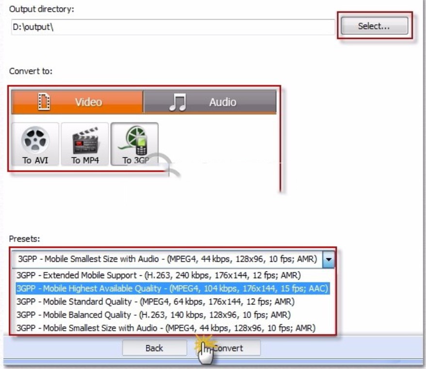 3gpҕ�l��Free&ensp;3GP&ensp;Video&ensp;Converter��ʹ�ý̳�