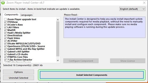 Zoom Player Max��ý�w�������ٷ������dʹ��