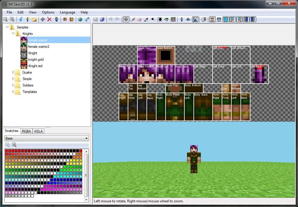 Minecraft�Α��ҵ�����Ƥ�w��������MCSkin3D���dʹ��