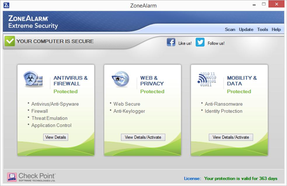 ϵ�y(t��ng)������ܛ��ZoneAlarm free�ٷ����d���b