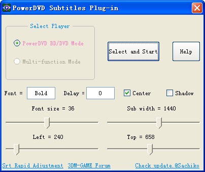 PowerDVD�����������Ļ�������dʹ��