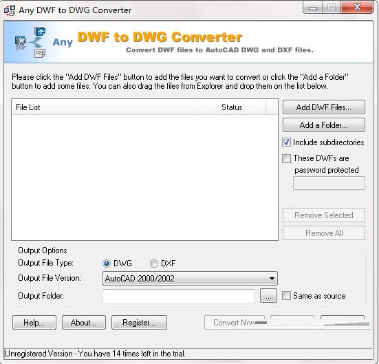 Any DWF to DWG Converter��dwf�D(zhu��n)dwg�D(zhu��n)�Q���򣩳�Ҋ���}