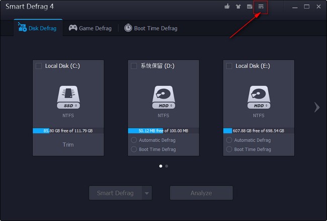�űP��Ƭ�������ߣ�IObit&ensp;Smart Defrag�����b�̳�