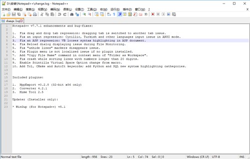 Notepad++�x��һ�Q�д��a����Q�Ĳ�������