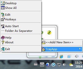 Trayapp������I������ʹ�÷���