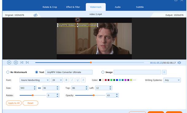 AnyMP4 Videoҕ�l��݋����ˮӡ��݋�D�Ľ̳�