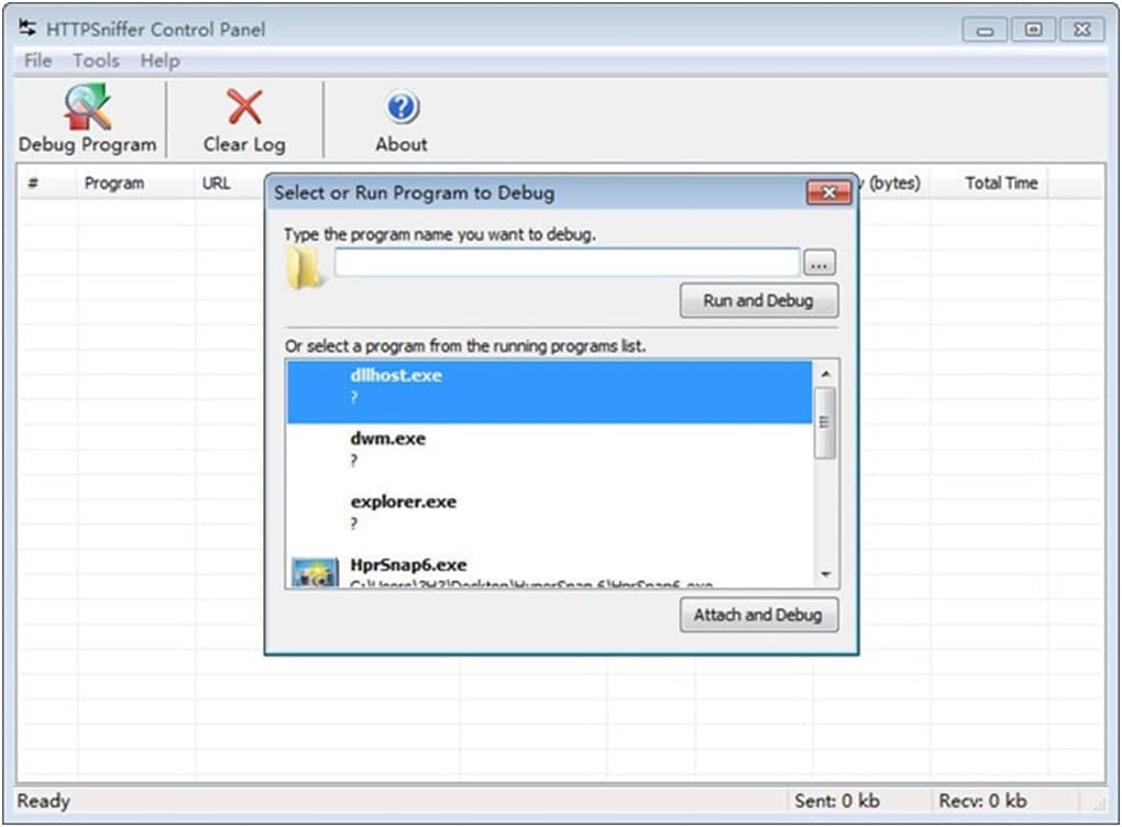 �W(w��ng)�j(lu��)��̽��HTTPSniffer��ʹ�÷���