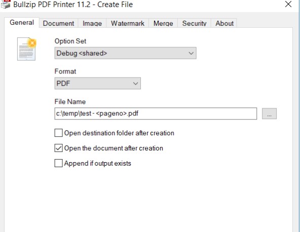 Bullzip PDF Printer�ٷ����dPDF��ֈD�Ľ̌W
