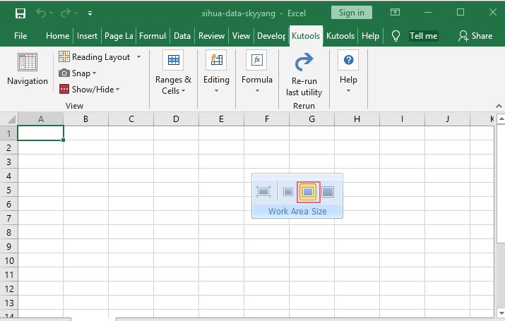 Kutools for Excel�@ʾ���[�ع��܅^��B�ڽ̌W