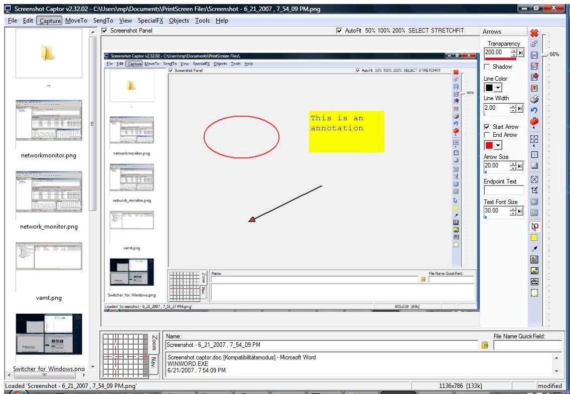 Screenshot Captor���ܽ�B�Ͳ����f��