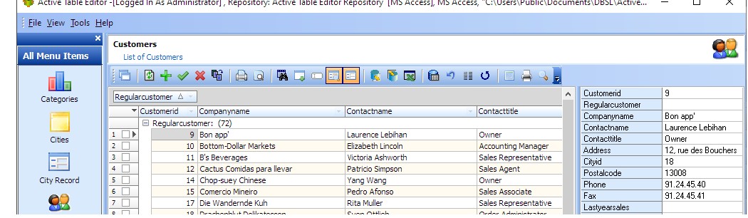 Active Table Editor�ٷ����d�������c��B