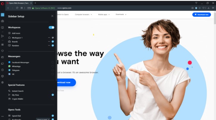 Opera�g�[���ٷ����d��߅�ڿ�ݹ���ʹ�Î���