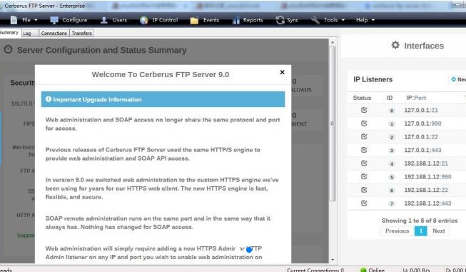 Cerberus FTP Server�W(w��ng)�j(lu��)�ļ���ݔ�̌W(xu��)