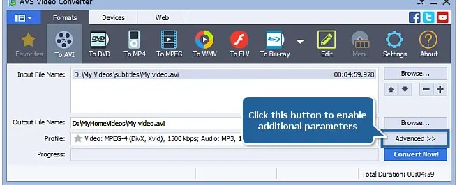 AVS Video Converterҕ�l��Ļ�D�Q�̌W