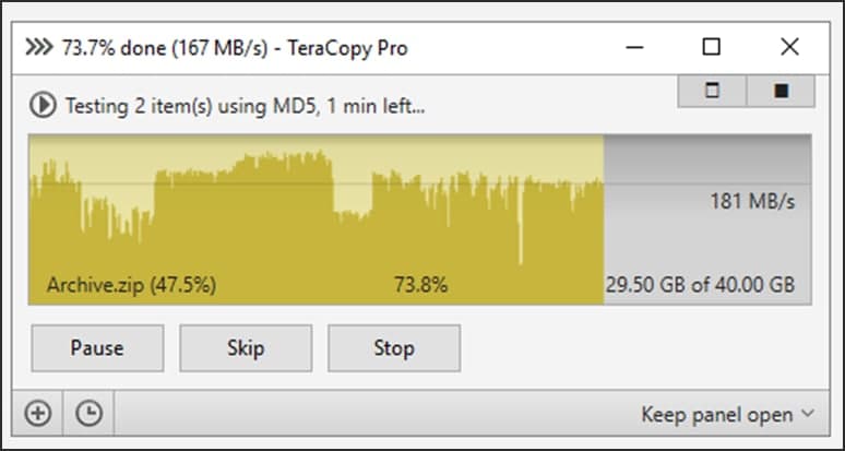 TeraCopy �ٷ����d�ϷŴ_�J��Ԓ��D�Ľ̌W