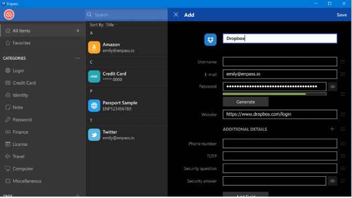 �D��Enpass���d�������c��B������ʹ��