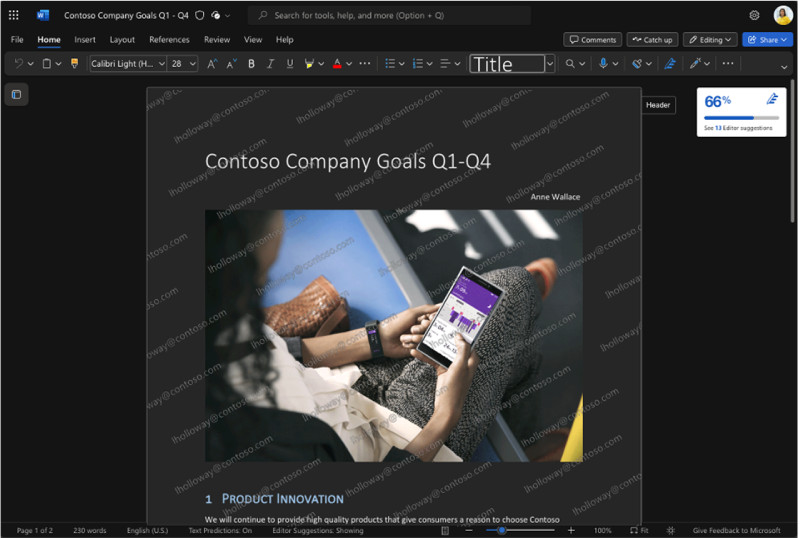 �D��΢ܛ����I��Microsoft 365���ӄӑBˮӡ �������ęn��䁝M�鿴�ߵ��]���ַ